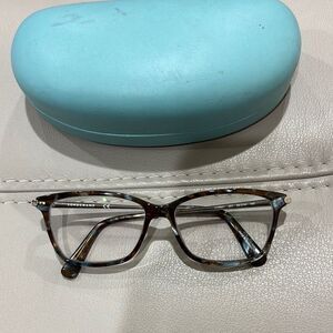 Longchamp  Glasses Classic Brown & Blue Tortoise Shell Design